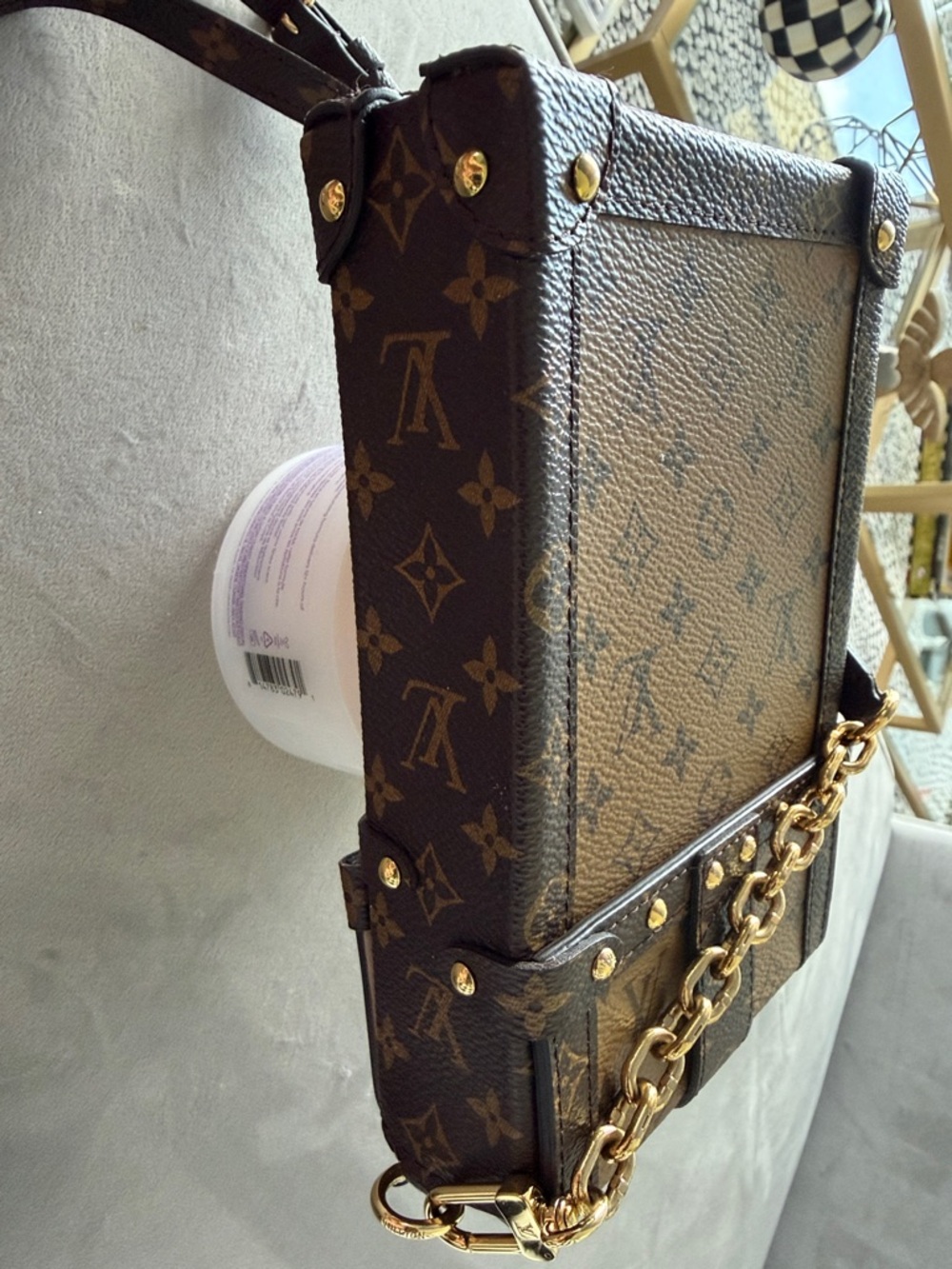 Louis Vuitton Monogram Mini Trunk Crossbody - Brown/Gold - Picture 5 of 5